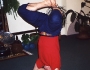 Hatha-joga nodarbības zālē.
